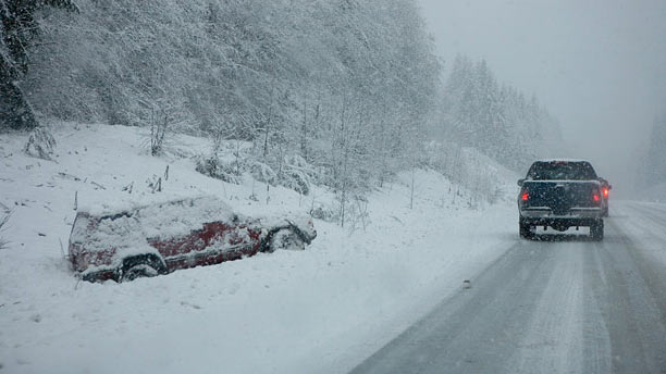winter driving accident